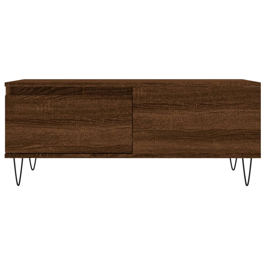 vidaXL Măsuță de cafea, stejar maro, 90x50x36,5 cm, lemn prelucrat vidaXL Măsuță de cafea, stejar maro, 90x50x36,5 cm, lemn prelucrat