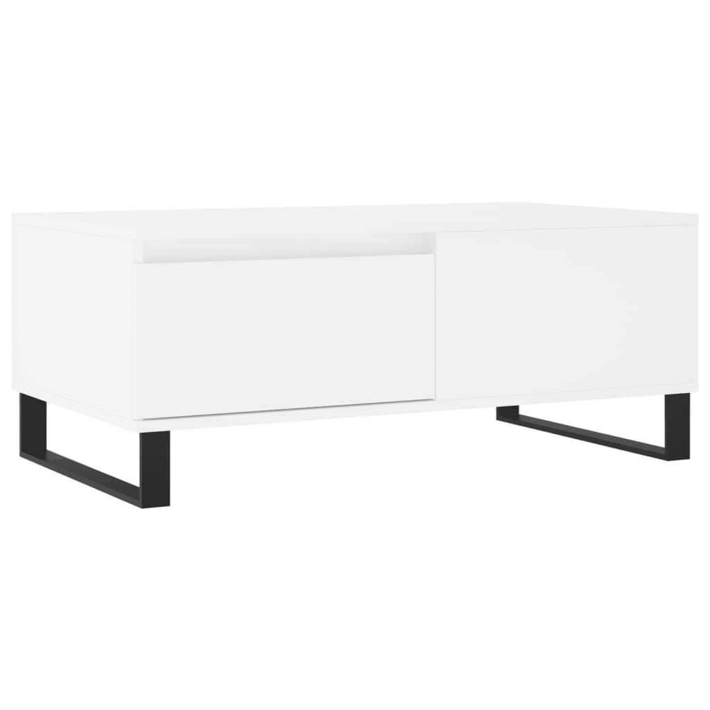 vidaXL Măsuță de cafea, alb, 90x50x36,5 cm, lemn prelucrat vidaXL Măsuță de cafea, alb, 90x50x36,5 cm, lemn prelucrat