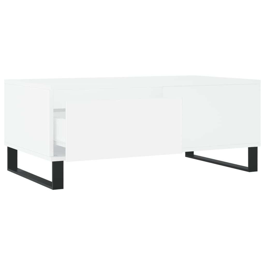 vidaXL Măsuță de cafea, alb, 90x50x36,5 cm, lemn prelucrat vidaXL Măsuță de cafea, alb, 90x50x36,5 cm, lemn prelucrat