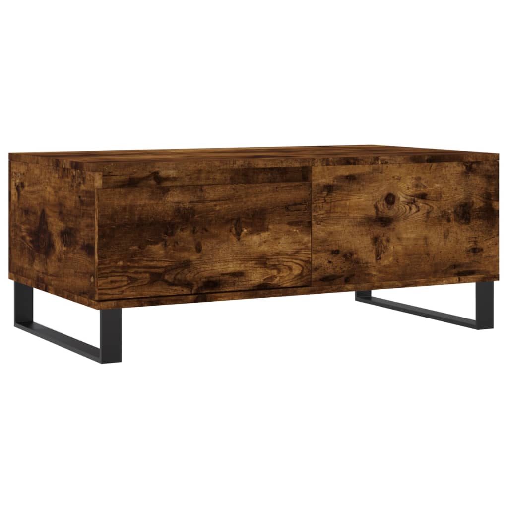 vidaXL Măsuță de cafea, stejar fumuriu, 90x50x36,5 cm, lemn prelucrat vidaXL Măsuță de cafea, stejar fumuriu, 90x50x36,5 cm, lemn prelucrat