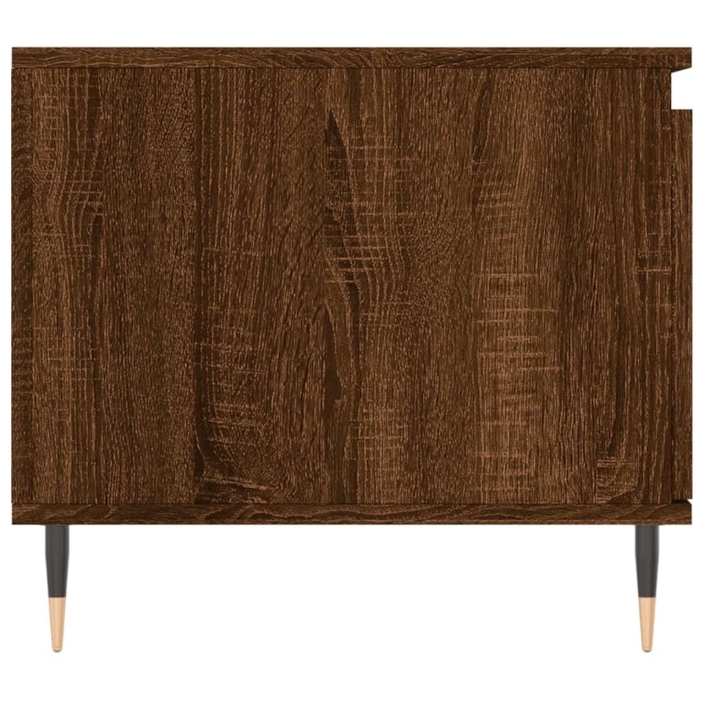 vidaXL Măsuță de cafea, stejar maro, 100x50x45 cm, lemn prelucrat vidaXL Măsuță de cafea, stejar maro, 100x50x45 cm, lemn prelucrat