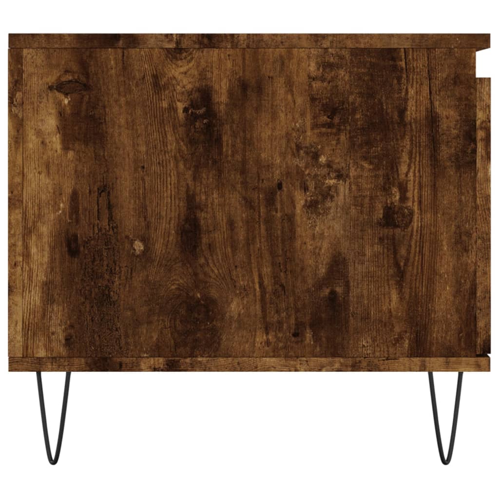 vidaXL Măsuță de cafea, stejar fumuriu, 100x50x45 cm, lemn prelucrat vidaXL Măsuță de cafea, stejar fumuriu, 100x50x45 cm, lemn prelucrat
