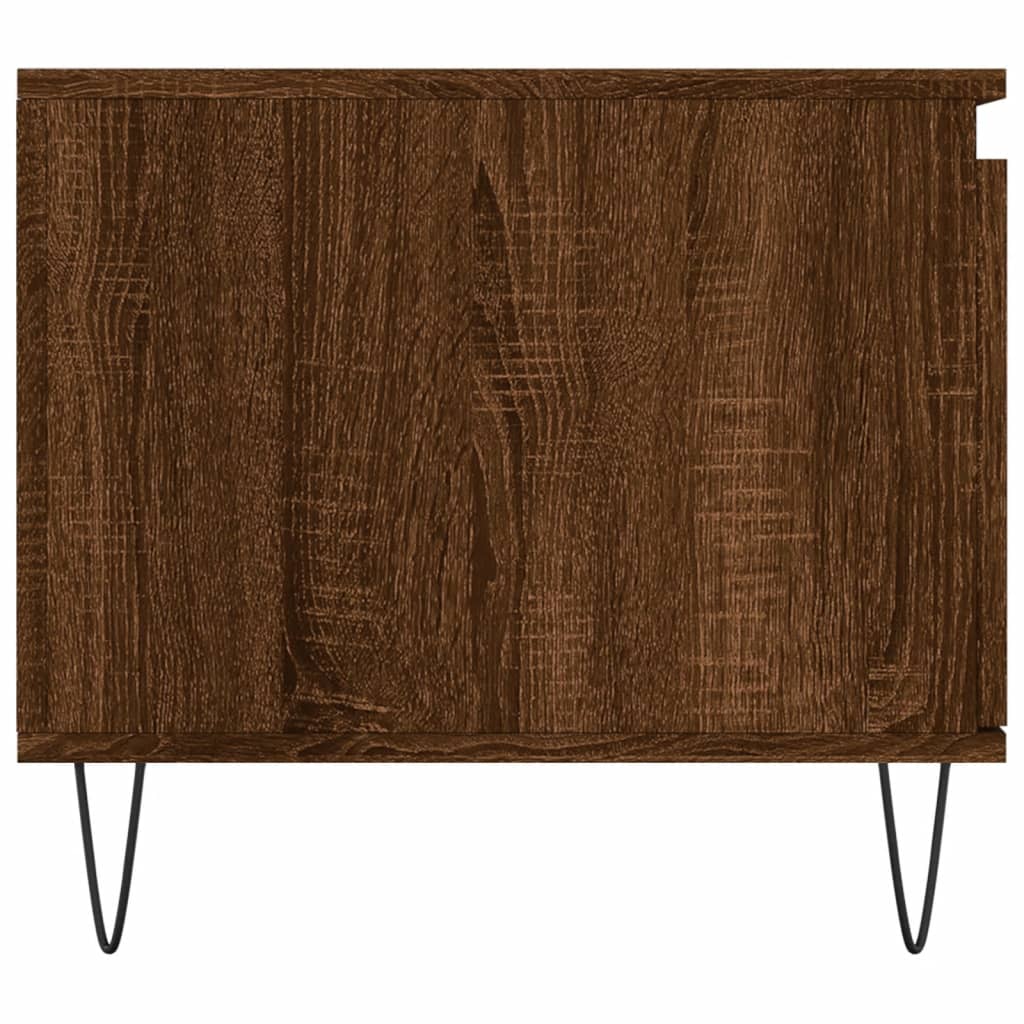 vidaXL Măsuță de cafea, stejar maro, 100x50x45 cm, lemn prelucrat vidaXL Măsuță de cafea, stejar maro, 100x50x45 cm, lemn prelucrat