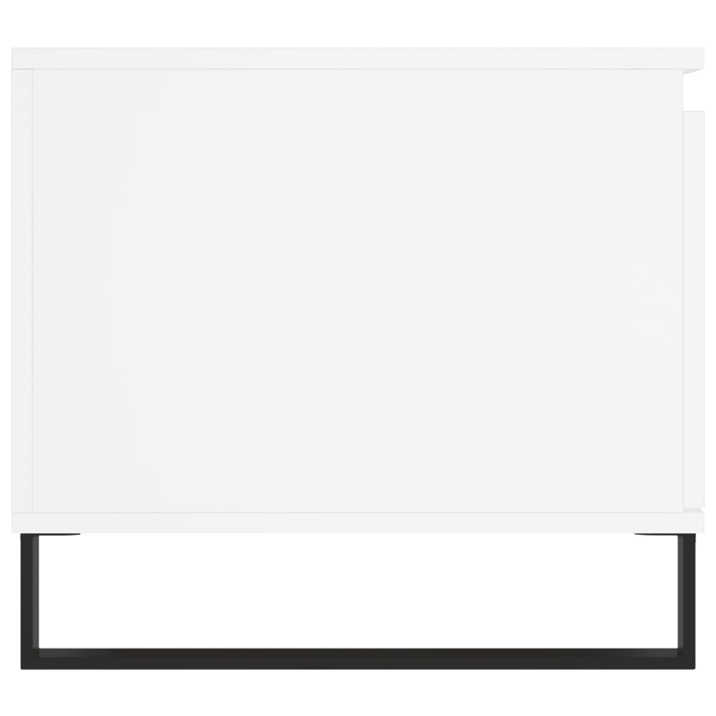 vidaXL Măsuță de cafea, alb, 100x50x45 cm, lemn prelucrat