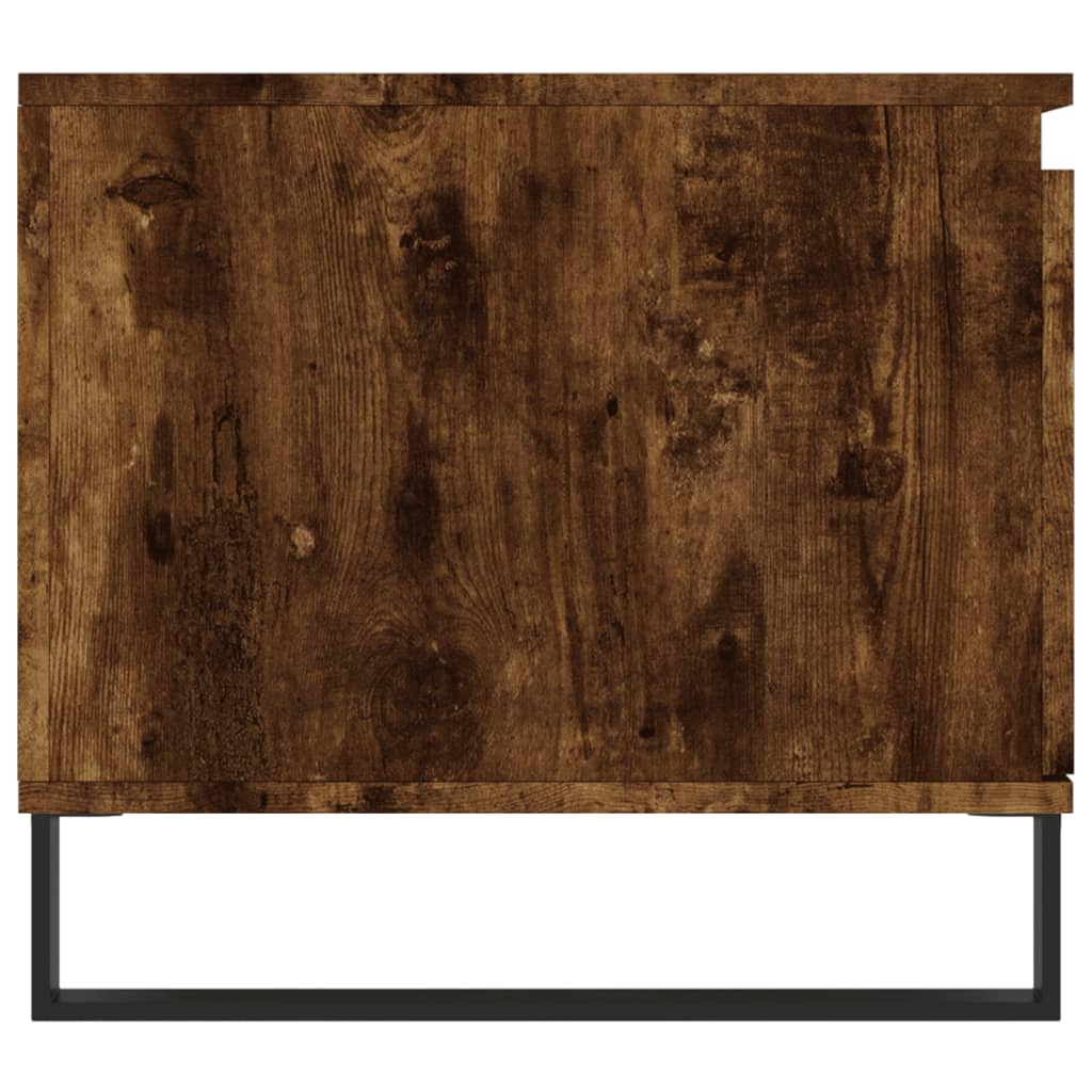 vidaXL Măsuță de cafea, stejar fumuriu, 100x50x45 cm, lemn prelucrat vidaXL Măsuță de cafea, stejar fumuriu, 100x50x45 cm, lemn prelucrat