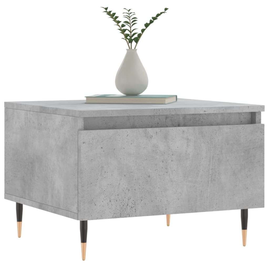 vidaXL Măsuțe de cafea, 2 buc., gri beton, 50x46x35 cm, lemn compozit vidaXL Măsuțe de cafea, 2 buc., gri beton, 50x46x35 cm, lemn compozit
