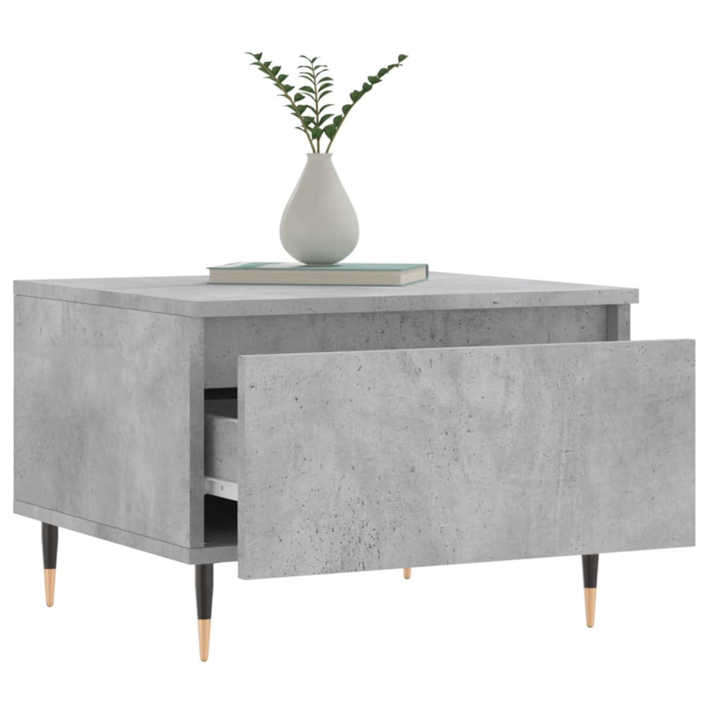 vidaXL Măsuțe de cafea, 2 buc., gri beton, 50x46x35 cm, lemn compozit vidaXL Măsuțe de cafea, 2 buc., gri beton, 50x46x35 cm, lemn compozit