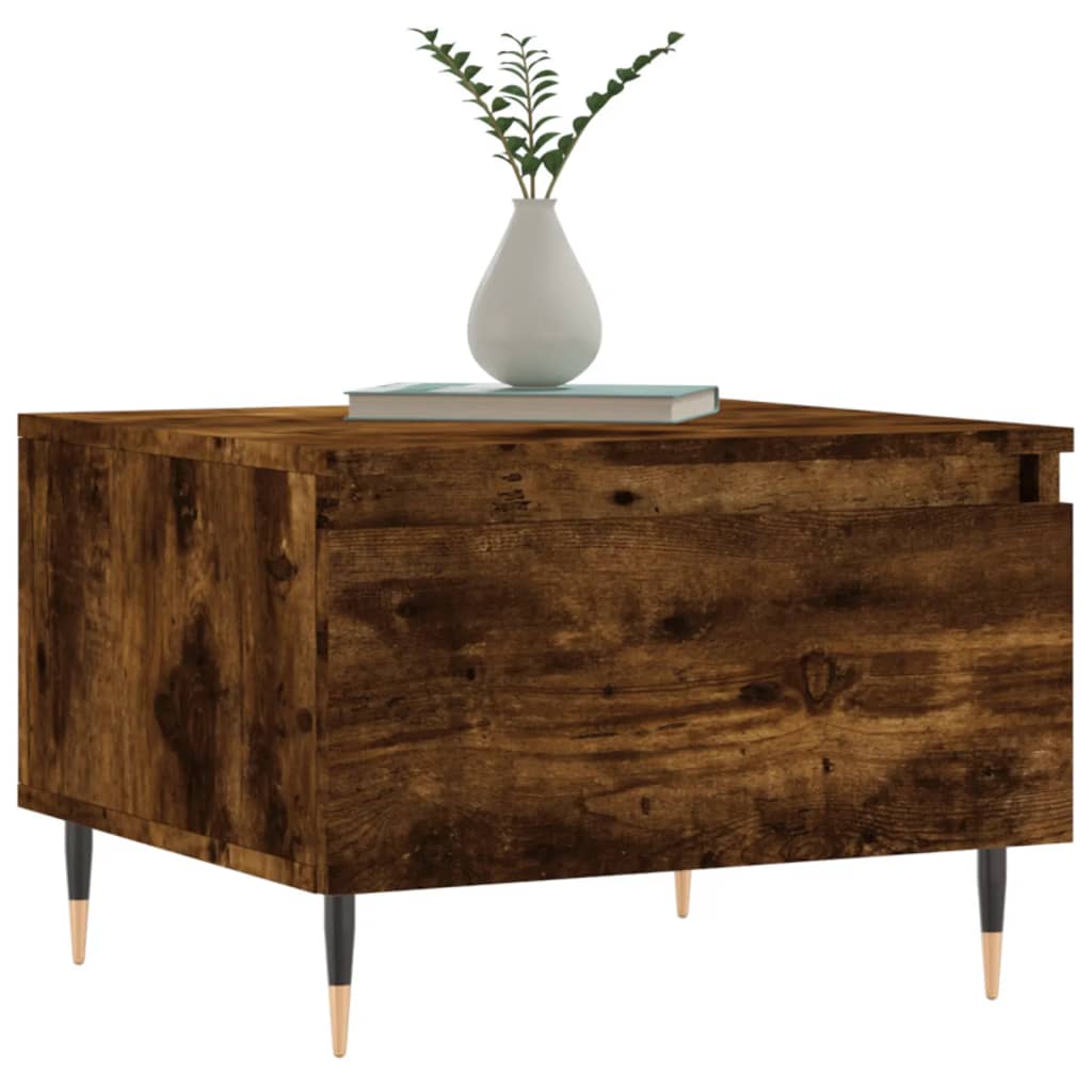 vidaXL Mese de cafea 2 buc. stejar fumuriu 50x46x35 cm lemn compozit vidaXL Mese de cafea 2 buc. stejar fumuriu 50x46x35 cm lemn compozit