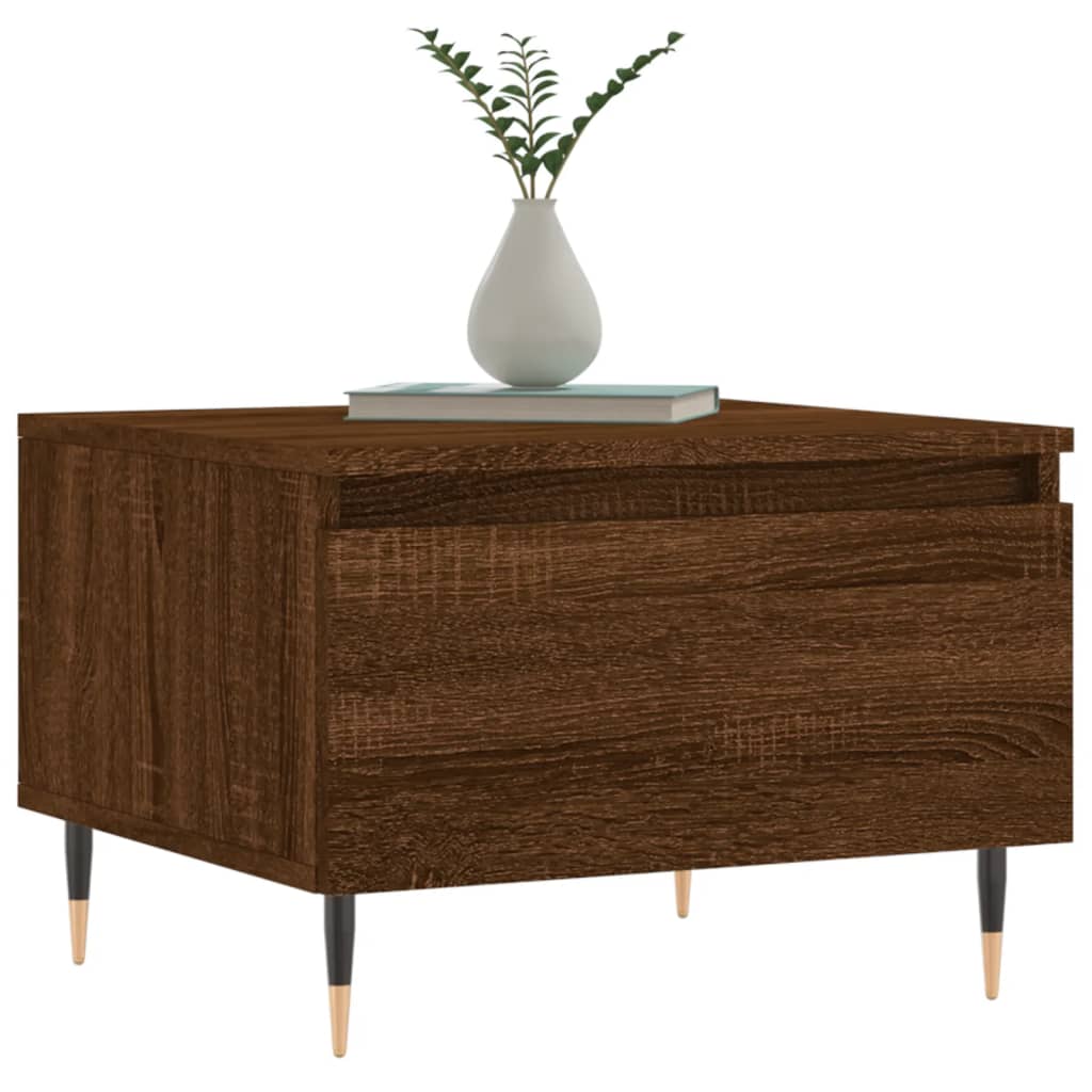vidaXL Mese de cafea 2 buc. stejar maro 50x46x35 cm lemn compozit vidaXL Mese de cafea 2 buc. stejar maro 50x46x35 cm lemn compozit