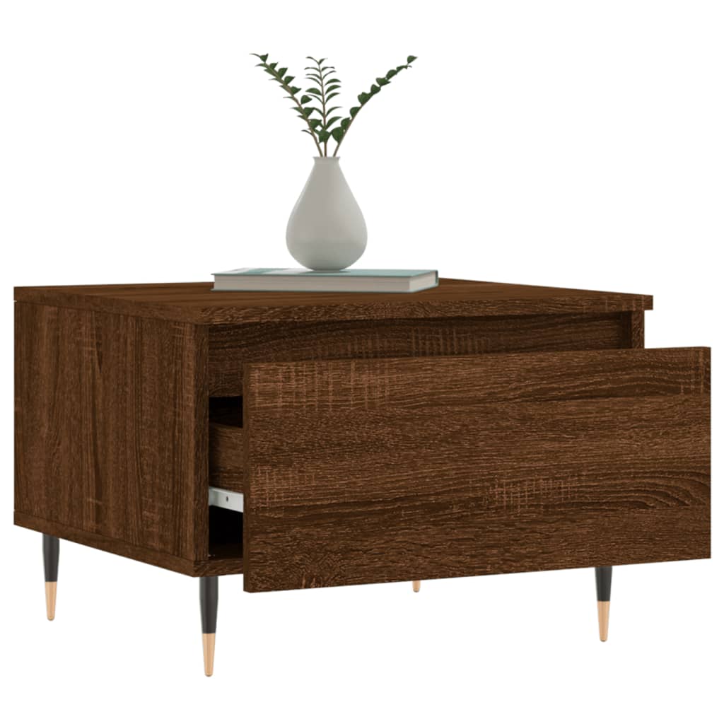 vidaXL Mese de cafea 2 buc. stejar maro 50x46x35 cm lemn compozit vidaXL Mese de cafea 2 buc. stejar maro 50x46x35 cm lemn compozit
