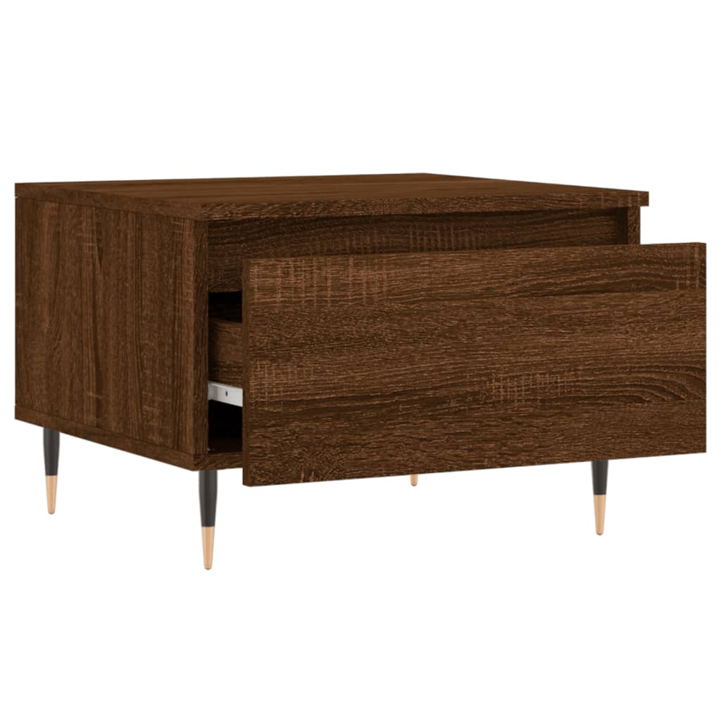 vidaXL Mese de cafea 2 buc. stejar maro 50x46x35 cm lemn compozit vidaXL Mese de cafea 2 buc. stejar maro 50x46x35 cm lemn compozit