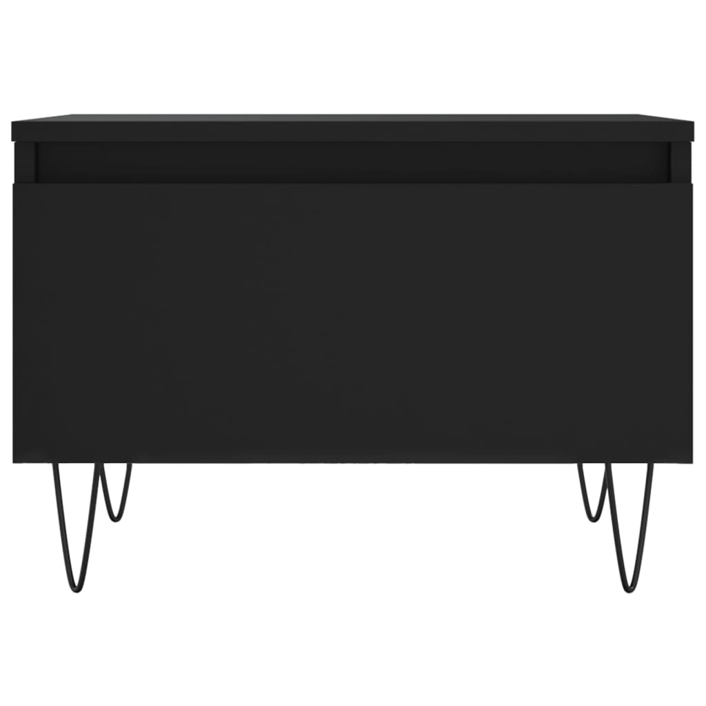 vidaXL Măsuțe de cafea, 2 buc., negru, 50x46x35 cm, lemn prelucrat vidaXL Măsuțe de cafea, 2 buc., negru, 50x46x35 cm, lemn prelucrat