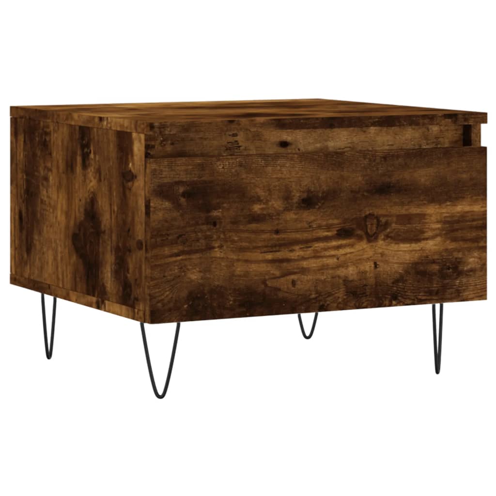 vidaXL Mese de cafea 2 buc. stejar fumuriu 50x46x35 cm lemn compozit vidaXL Mese de cafea 2 buc. stejar fumuriu 50x46x35 cm lemn compozit