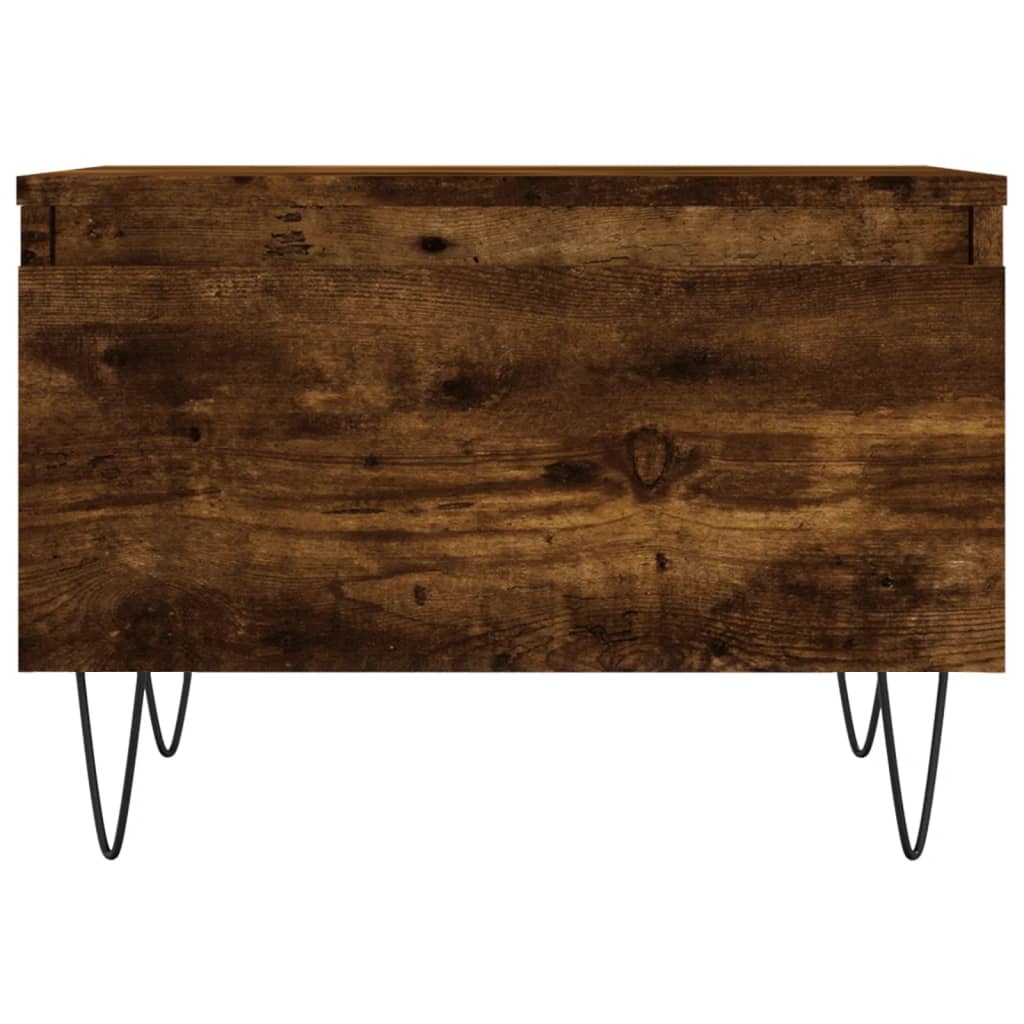 vidaXL Mese de cafea 2 buc. stejar fumuriu 50x46x35 cm lemn compozit vidaXL Mese de cafea 2 buc. stejar fumuriu 50x46x35 cm lemn compozit