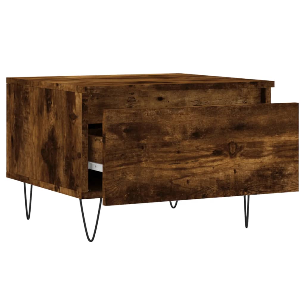 vidaXL Mese de cafea 2 buc. stejar fumuriu 50x46x35 cm lemn compozit vidaXL Mese de cafea 2 buc. stejar fumuriu 50x46x35 cm lemn compozit