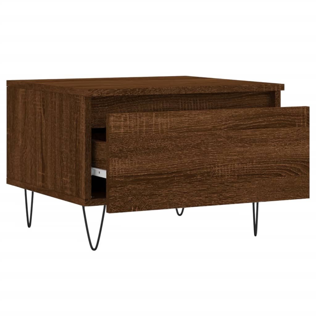 vidaXL Mese de cafea 2 buc. stejar maro 50x46x35 cm lemn compozit vidaXL Mese de cafea 2 buc. stejar maro 50x46x35 cm lemn compozit