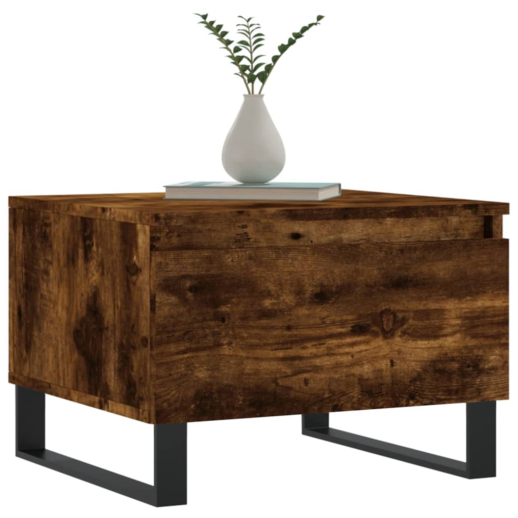 vidaXL Mese de cafea 2 buc. stejar fumuriu 50x46x35 cm lemn compozit vidaXL Mese de cafea 2 buc. stejar fumuriu 50x46x35 cm lemn compozit