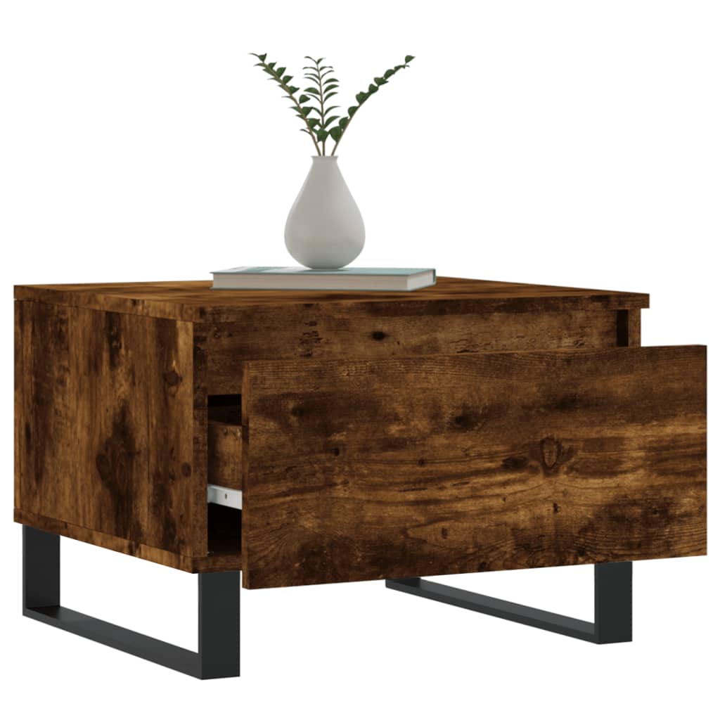 vidaXL Mese de cafea 2 buc. stejar fumuriu 50x46x35 cm lemn compozit vidaXL Mese de cafea 2 buc. stejar fumuriu 50x46x35 cm lemn compozit