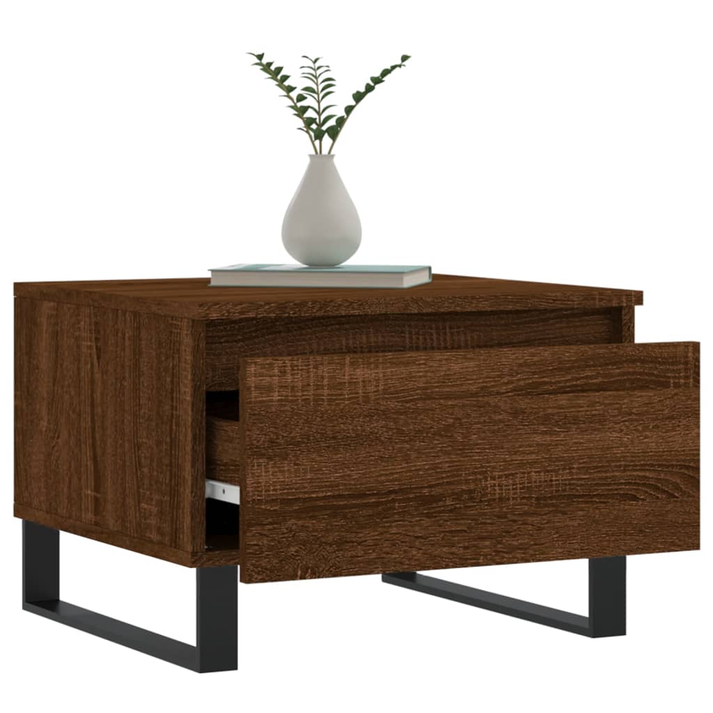 vidaXL Mese de cafea 2 buc. stejar maro 50x46x35 cm lemn compozit