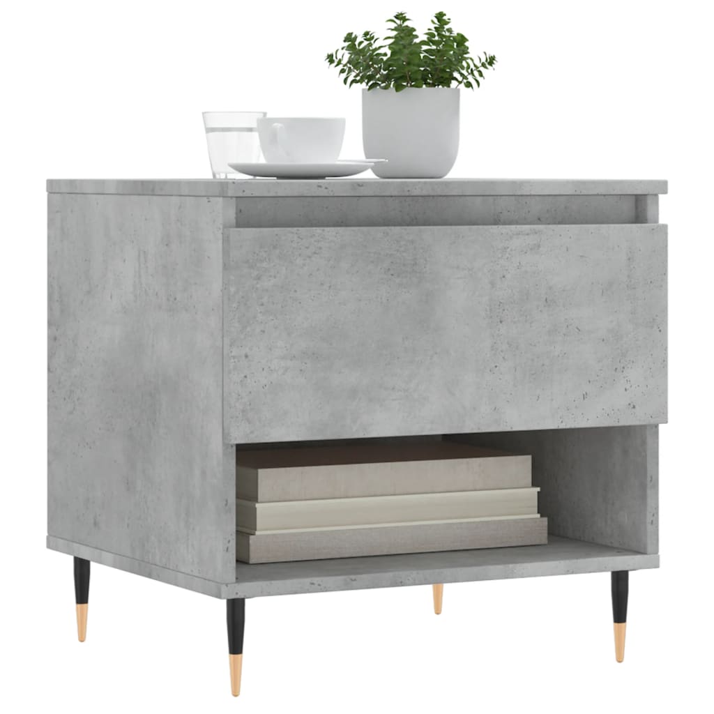 vidaXL Mese de cafea, 2 buc., gri beton, 50x46x50 cm, lemn compozit vidaXL Mese de cafea, 2 buc., gri beton, 50x46x50 cm, lemn compozit