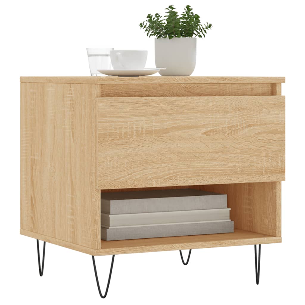 vidaXL Mese de cafea 2 buc. stejar sonoma 50x46x50 cm lemn compozit vidaXL Mese de cafea 2 buc. stejar sonoma 50x46x50 cm lemn compozit