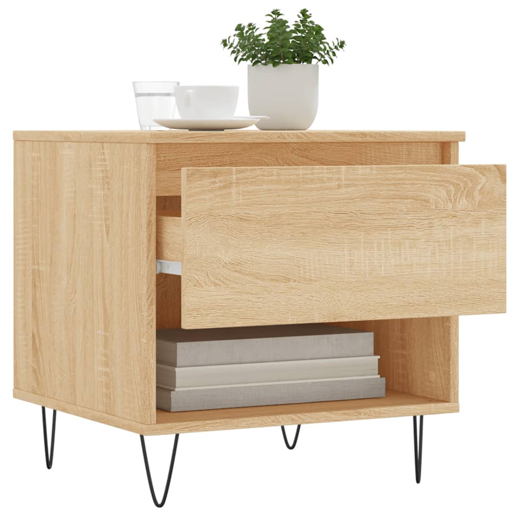 vidaXL Mese de cafea 2 buc. stejar sonoma 50x46x50 cm lemn compozit vidaXL Mese de cafea 2 buc. stejar sonoma 50x46x50 cm lemn compozit