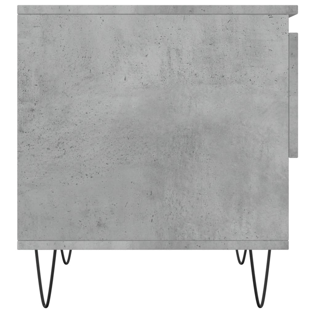 vidaXL Măsuță de cafea, gri beton, 50x46x50 cm, lemn prelucrat vidaXL Măsuță de cafea, gri beton, 50x46x50 cm, lemn prelucrat