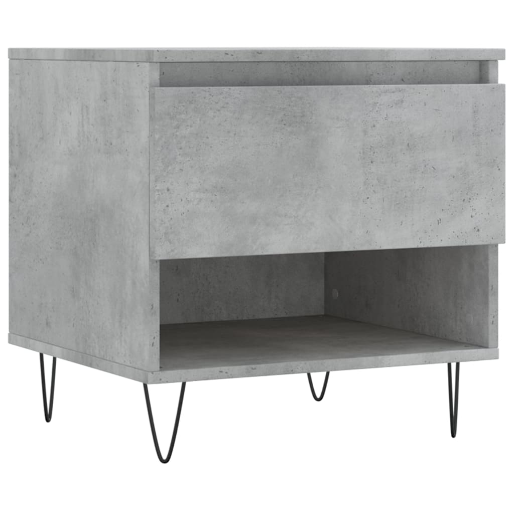 vidaXL Mese de cafea, 2 buc., gri beton, 50x46x50 cm, lemn compozit vidaXL Mese de cafea, 2 buc., gri beton, 50x46x50 cm, lemn compozit