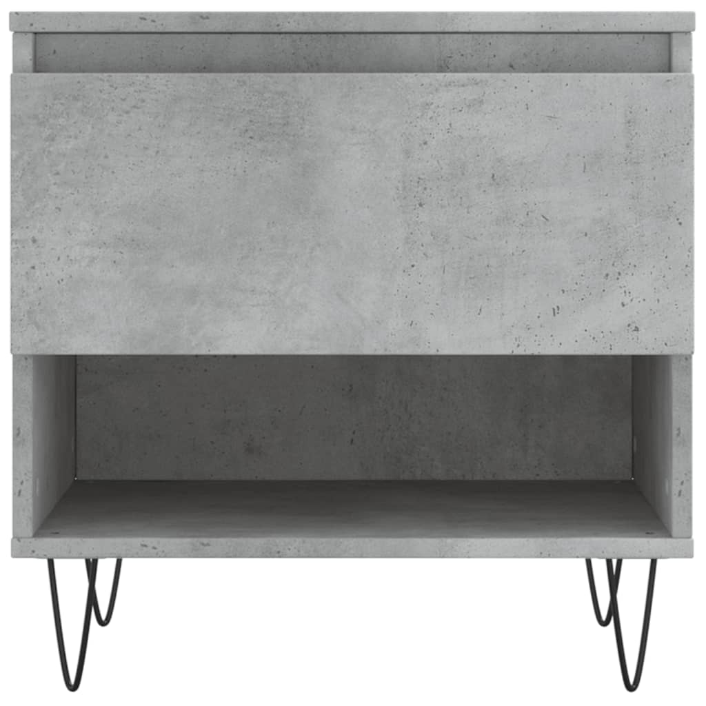 vidaXL Mese de cafea, 2 buc., gri beton, 50x46x50 cm, lemn compozit vidaXL Mese de cafea, 2 buc., gri beton, 50x46x50 cm, lemn compozit