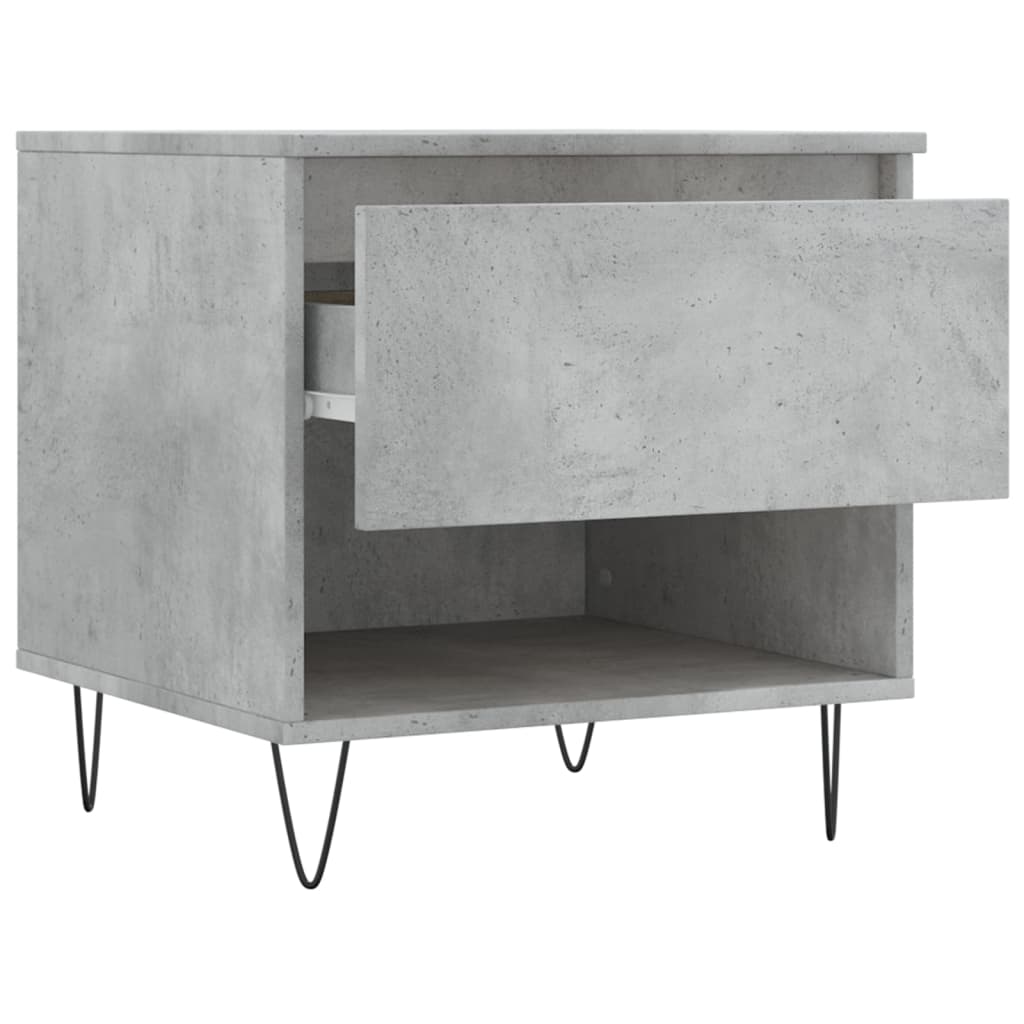 vidaXL Mese de cafea, 2 buc., gri beton, 50x46x50 cm, lemn compozit vidaXL Mese de cafea, 2 buc., gri beton, 50x46x50 cm, lemn compozit