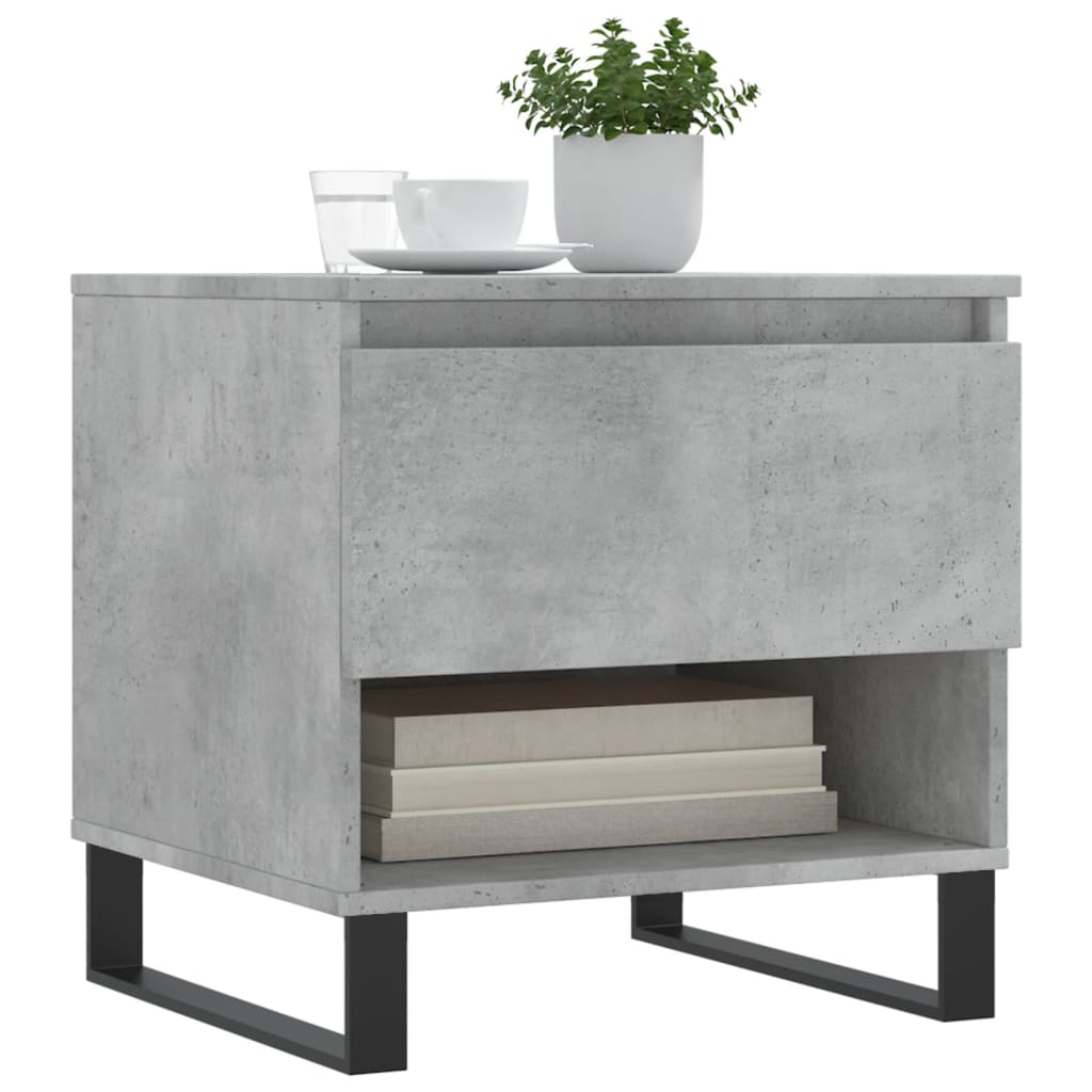 vidaXL Mese de cafea, 2 buc., gri beton, 50x46x50 cm, lemn compozit vidaXL Mese de cafea, 2 buc., gri beton, 50x46x50 cm, lemn compozit