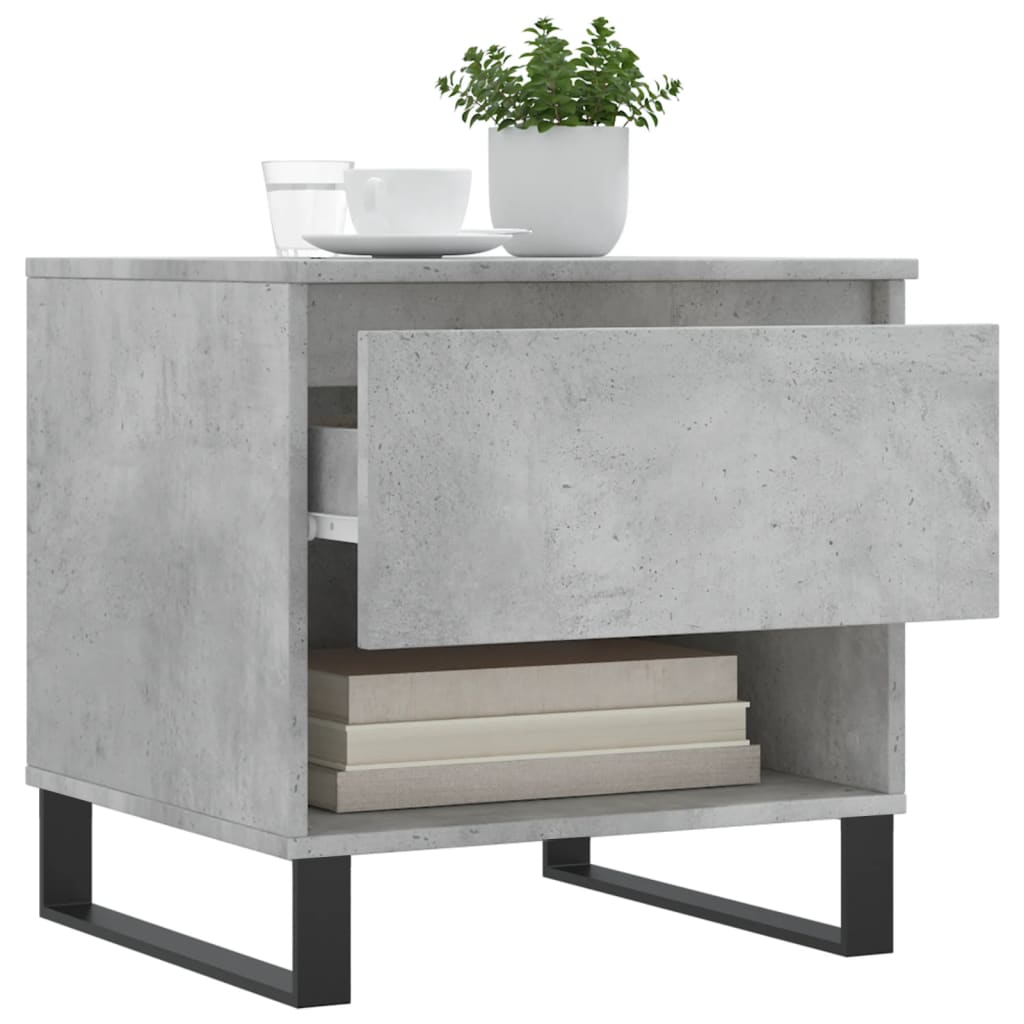vidaXL Mese de cafea, 2 buc., gri beton, 50x46x50 cm, lemn compozit vidaXL Mese de cafea, 2 buc., gri beton, 50x46x50 cm, lemn compozit