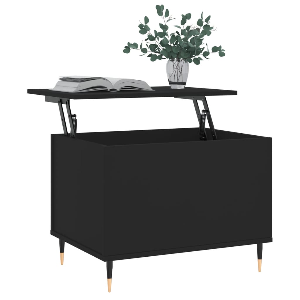 vidaXL Măsuță de cafea, negru, 60x44,5x45 cm, lemn prelucrat vidaXL Măsuță de cafea, negru, 60x44,5x45 cm, lemn prelucrat