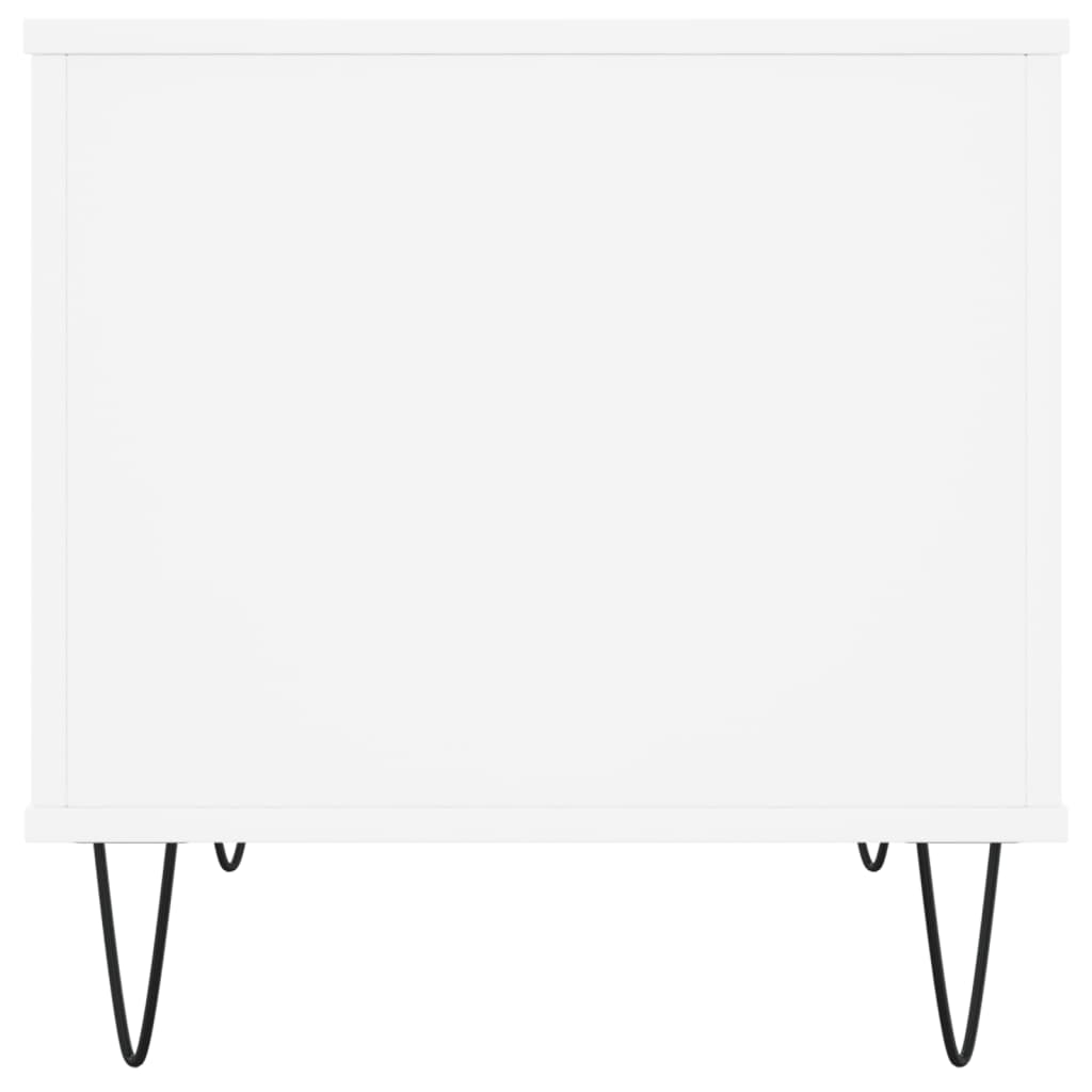 vidaXL Măsuță de cafea, alb, 60x44,5x45 cm, lemn prelucrat