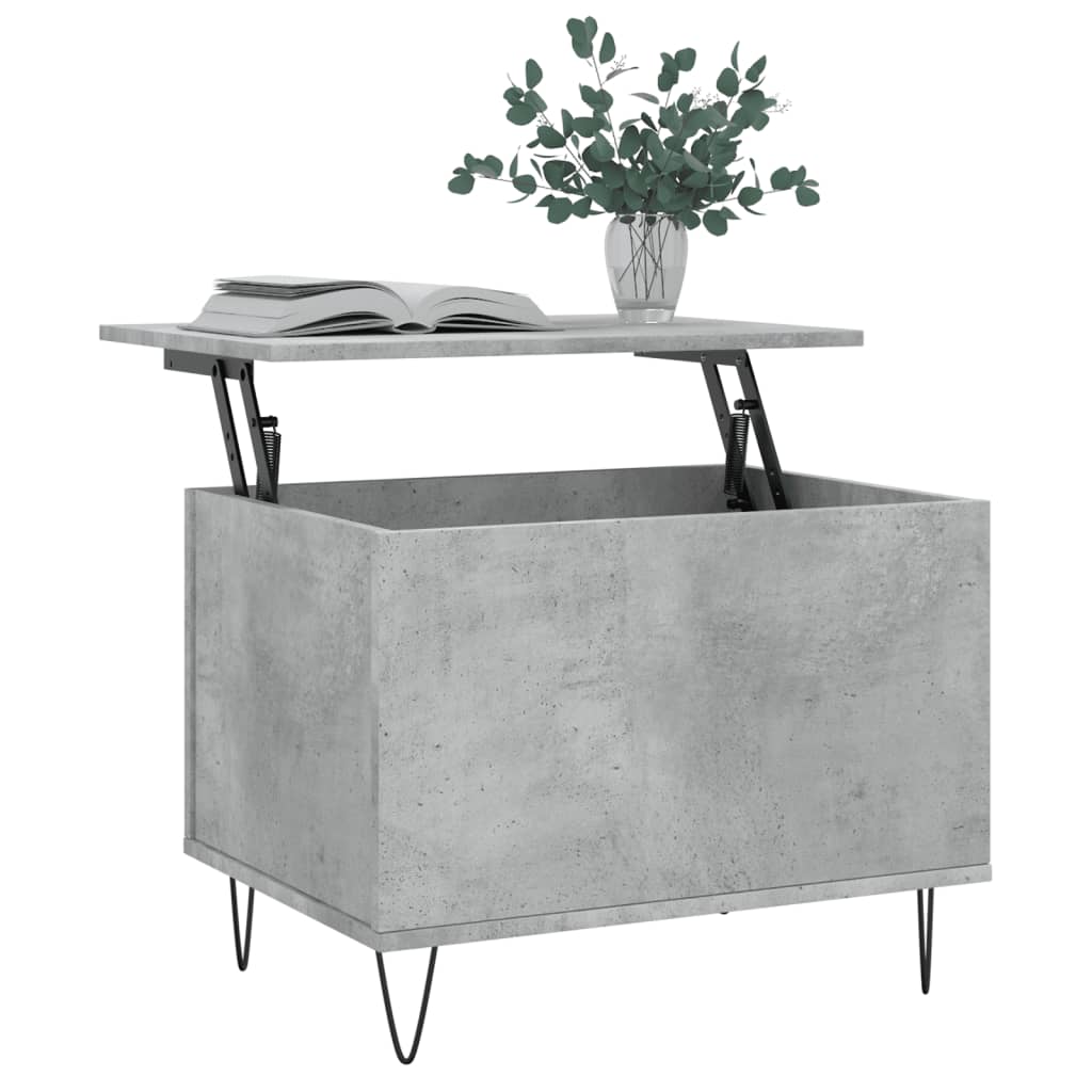 vidaXL Măsuță de cafea, gri beton, 60x44,5x45 cm, lemn prelucrat