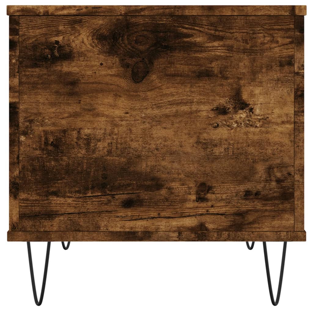 vidaXL Măsuță de cafea, stejar fumuriu, 60x44,5x45 cm, lemn prelucrat