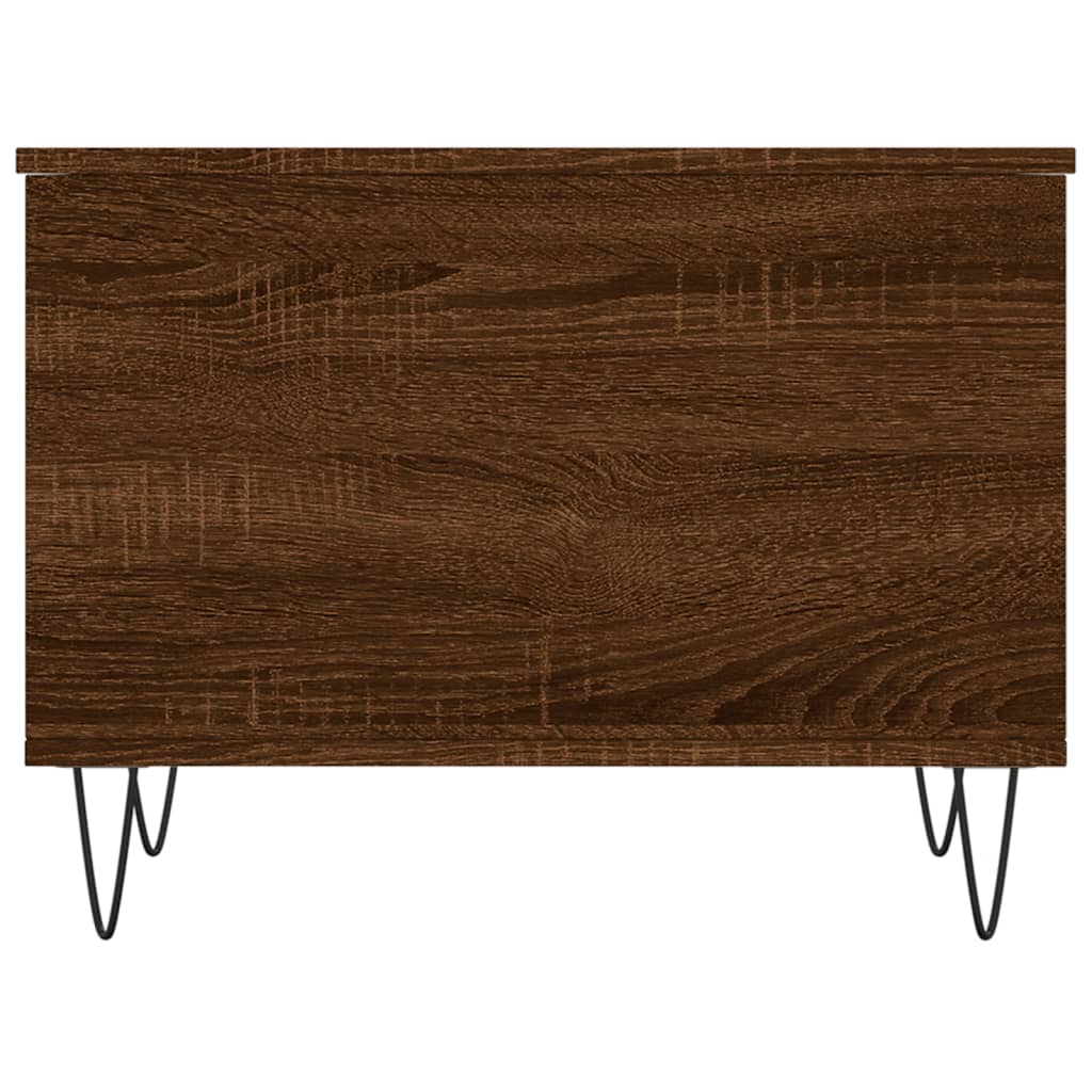 vidaXL Măsuță de cafea, stejar maro, 60x44,5x45 cm, lemn prelucrat vidaXL Măsuță de cafea, stejar maro, 60x44,5x45 cm, lemn prelucrat