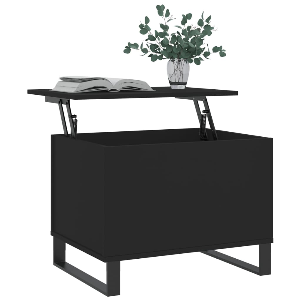 vidaXL Măsuță de cafea, negru, 60x44,5x45 cm, lemn prelucrat vidaXL Măsuță de cafea, negru, 60x44,5x45 cm, lemn prelucrat