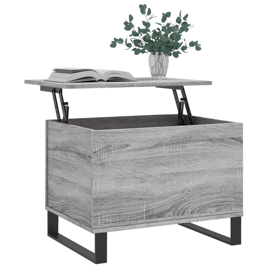 vidaXL Măsuță de cafea, gri sonoma, 60x44,5x45 cm, lemn prelucrat vidaXL Măsuță de cafea, gri sonoma, 60x44,5x45 cm, lemn prelucrat