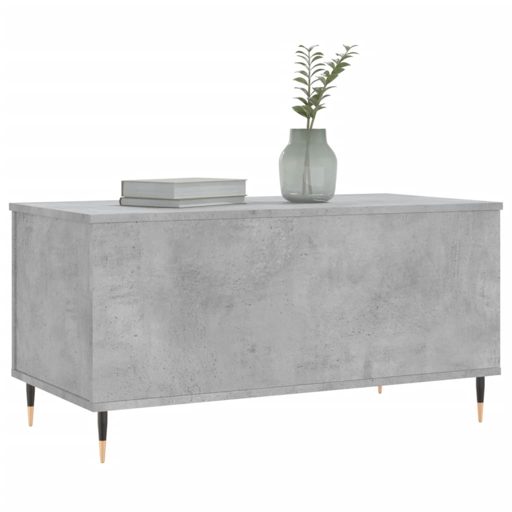 vidaXL Măsuță de cafea, gri beton, 90x44,5x45 cm, lemn compozit