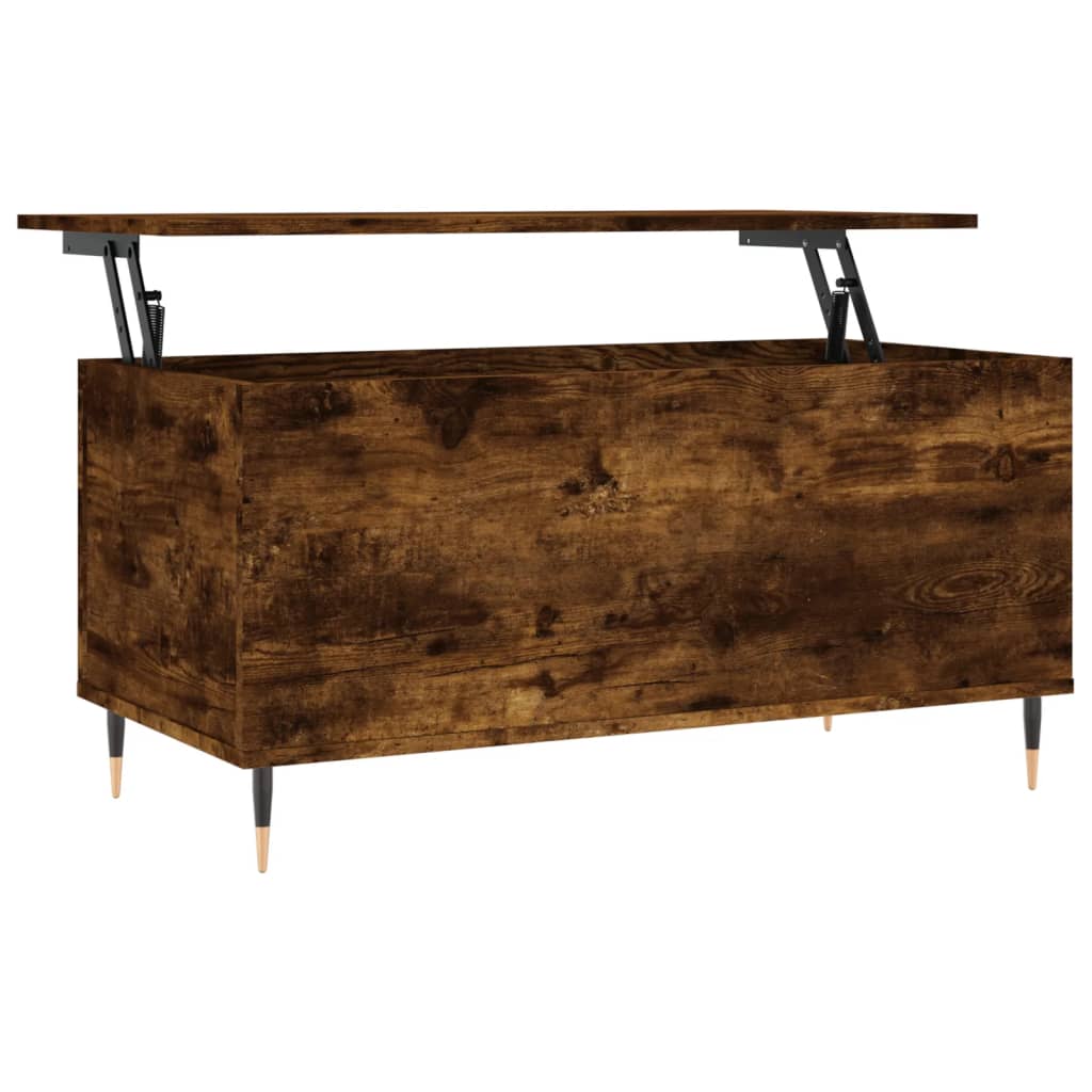 vidaXL Măsuță de cafea, stejar fumuriu, 90x44,5x45 cm, lemn compozit vidaXL Măsuță de cafea, stejar fumuriu, 90x44,5x45 cm, lemn compozit