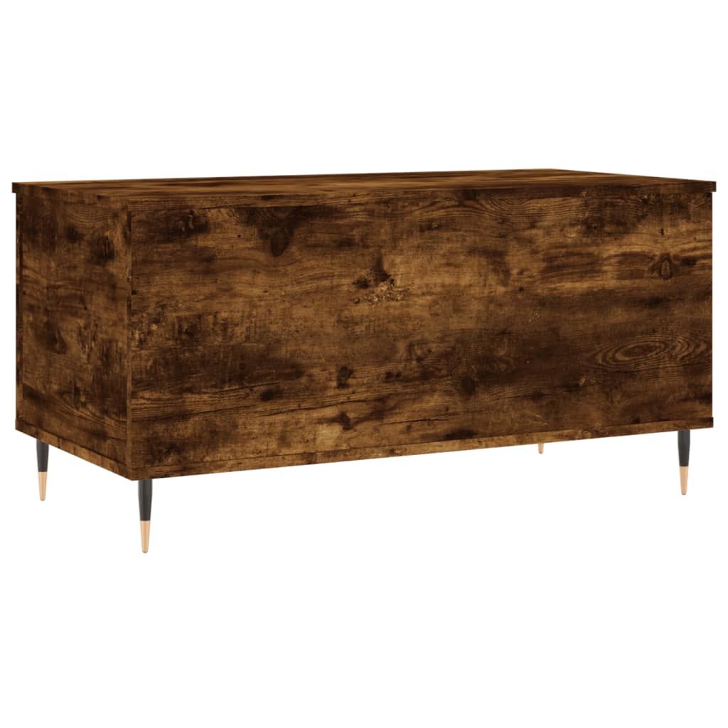 vidaXL Măsuță de cafea, stejar fumuriu, 90x44,5x45 cm, lemn compozit vidaXL Măsuță de cafea, stejar fumuriu, 90x44,5x45 cm, lemn compozit