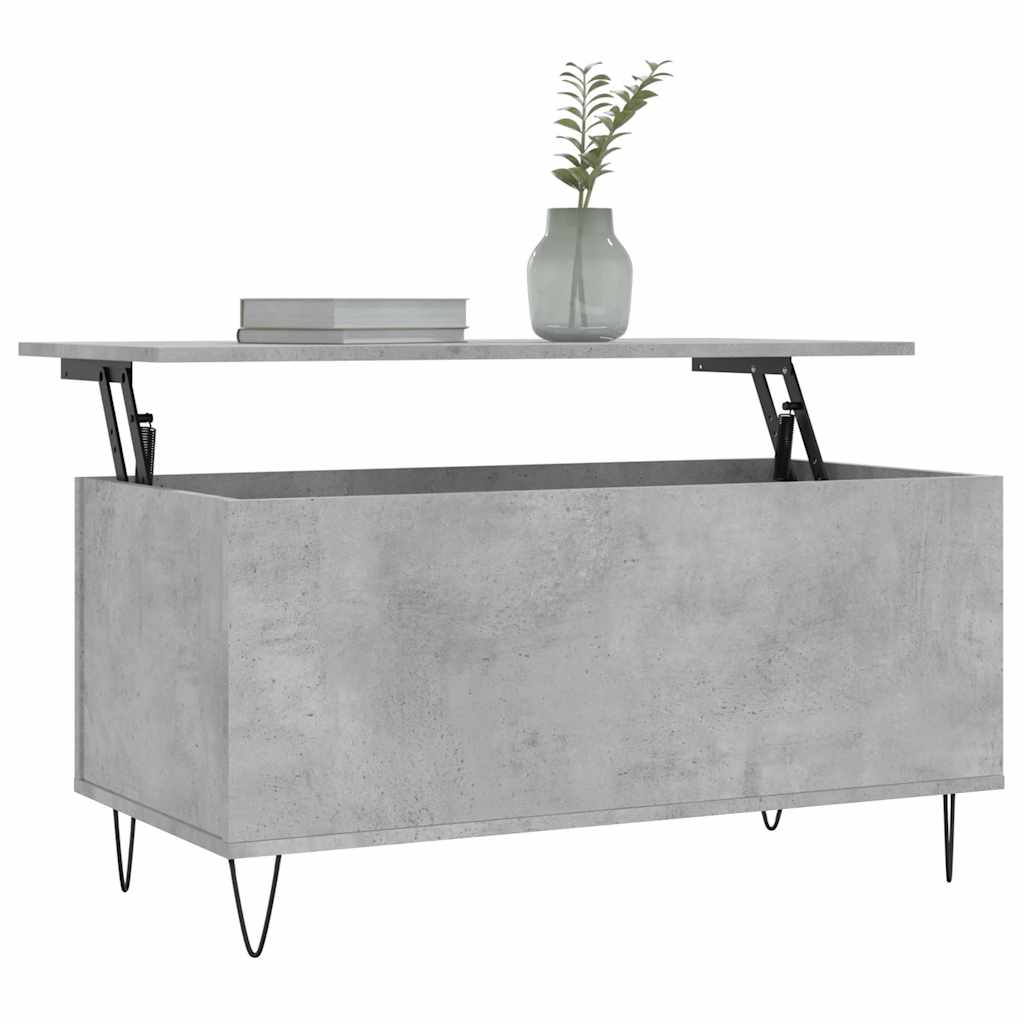 vidaXL Măsuță de cafea, gri beton, 90x44,5x45 cm, lemn compozit vidaXL Măsuță de cafea, gri beton, 90x44,5x45 cm, lemn compozit