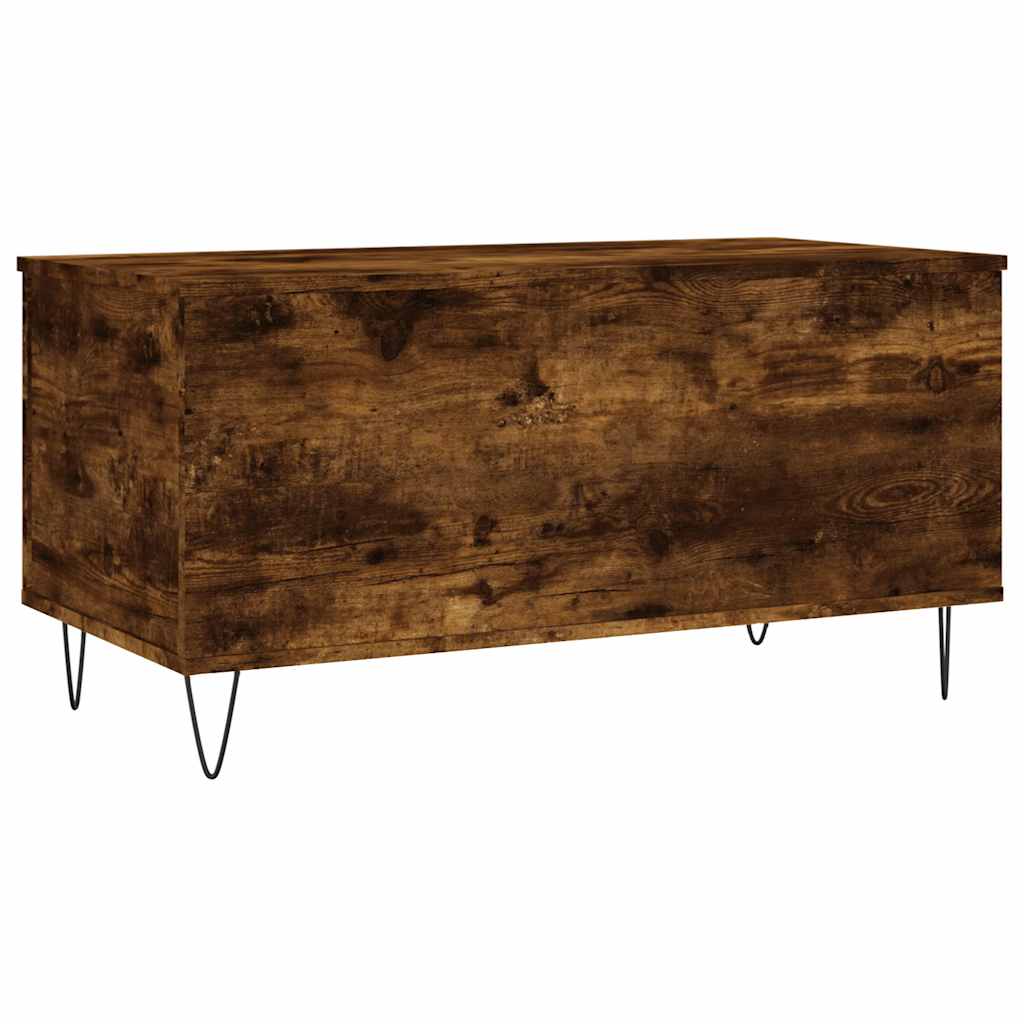 vidaXL Măsuță de cafea, stejar fumuriu, 90x44,5x45 cm, lemn compozit vidaXL Măsuță de cafea, stejar fumuriu, 90x44,5x45 cm, lemn compozit