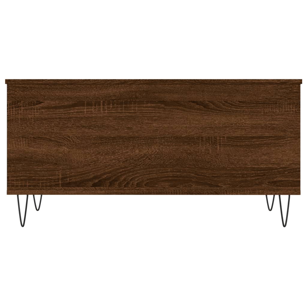 vidaXL Măsuță de cafea, stejar maro, 90x44,5x45 cm, lemn compozit vidaXL Măsuță de cafea, stejar maro, 90x44,5x45 cm, lemn compozit