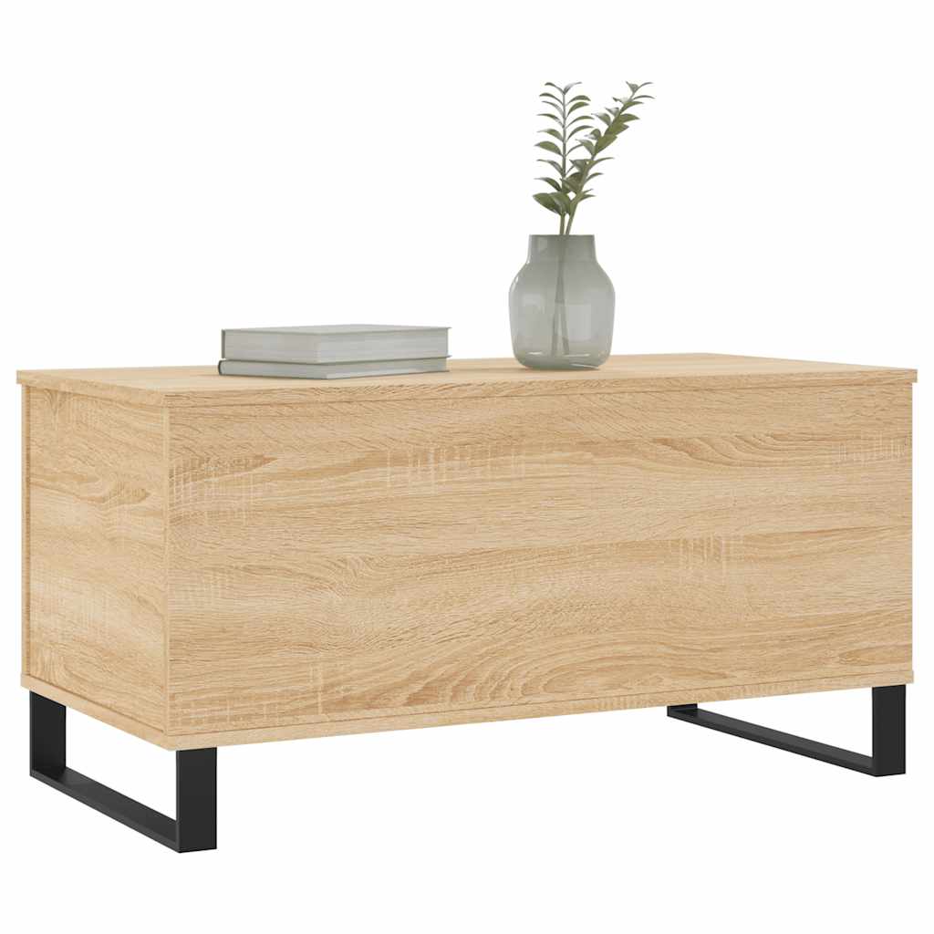 vidaXL Măsuță de cafea, stejar sonoma, 90x44,5x45 cm, lemn compozit