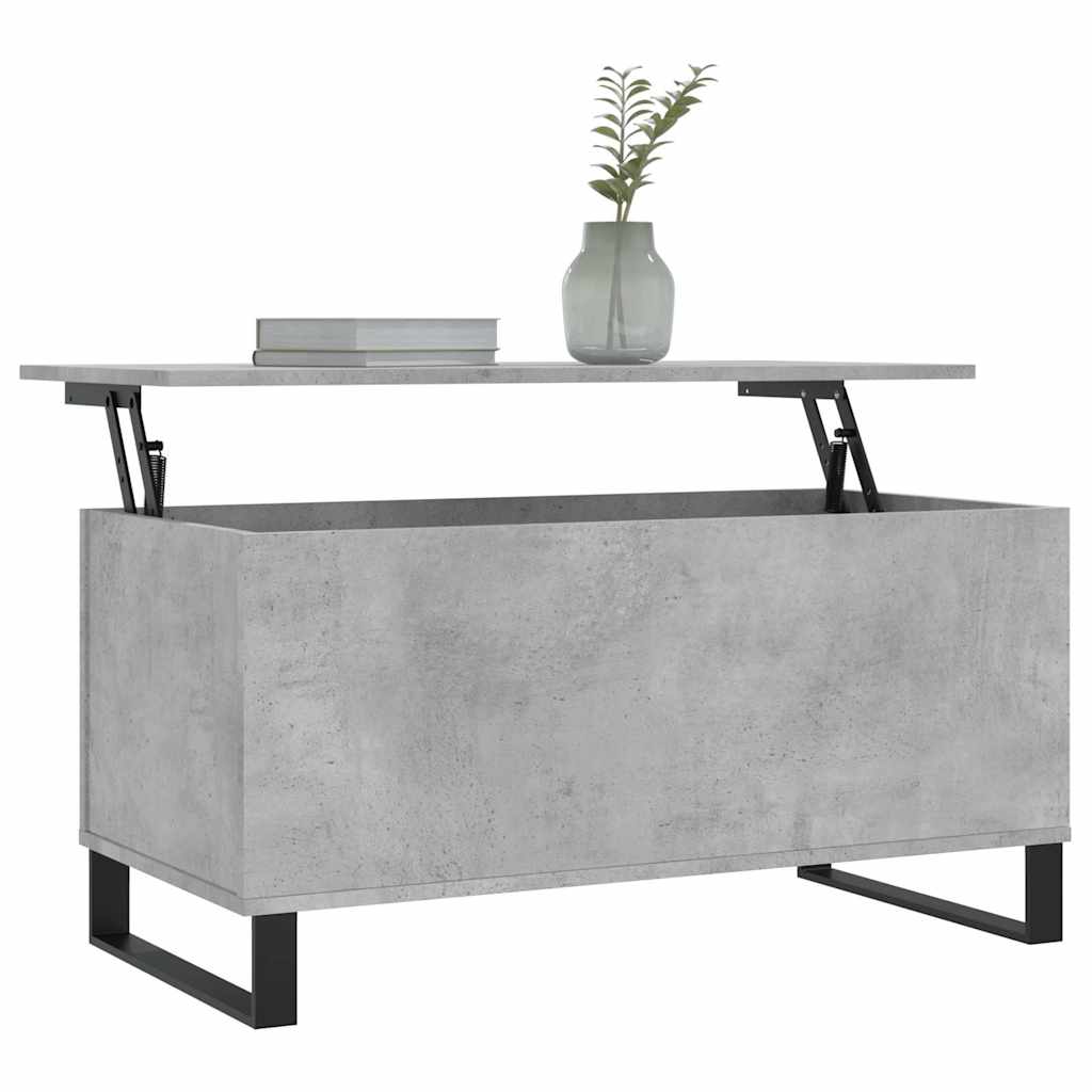 vidaXL Măsuță de cafea, gri beton, 90x44,5x45 cm, lemn compozit vidaXL Măsuță de cafea, gri beton, 90x44,5x45 cm, lemn compozit