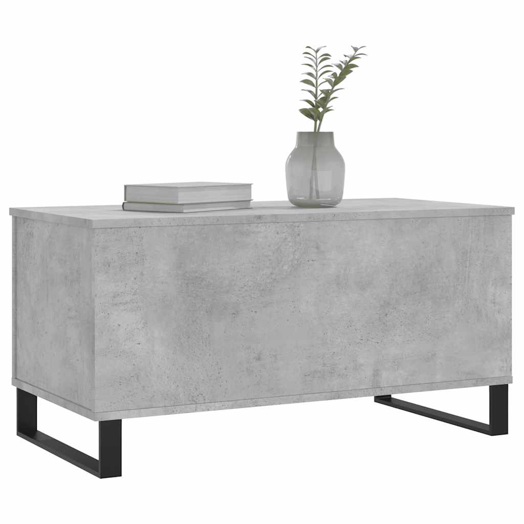vidaXL Măsuță de cafea, gri beton, 90x44,5x45 cm, lemn compozit vidaXL Măsuță de cafea, gri beton, 90x44,5x45 cm, lemn compozit