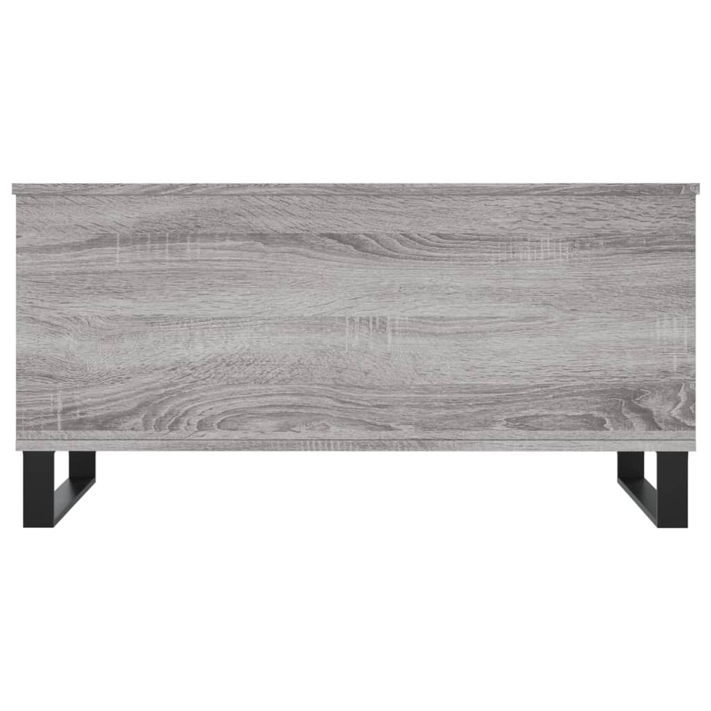vidaXL Măsuță de cafea, gri sonoma, 90x44,5x45 cm, lemn compozit