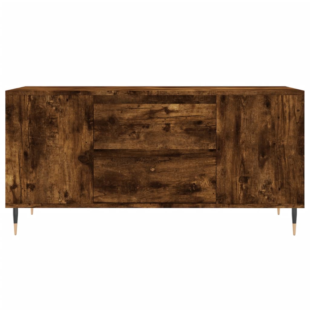 vidaXL Măsuță de cafea, stejar afumat, 102x44,5x50 cm, lemn prelucrat